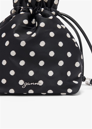 Pouch printed nylon Sort B3010068 Ganni 